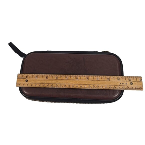 The Legend of Zelda Breath of the Wild Switch Case Brown Embossed Carrying Bag - Picture 8 of 9